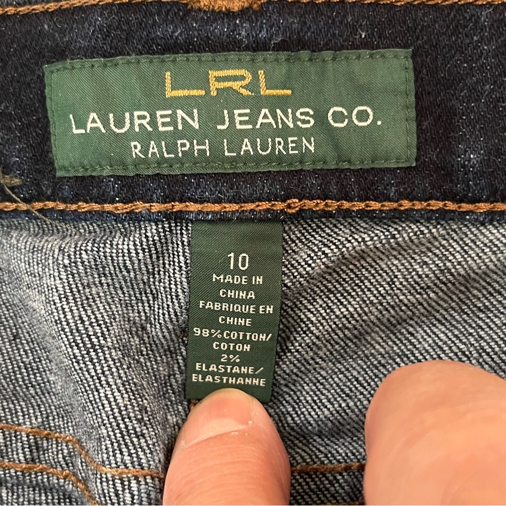 Lauren Ralph Lauren Women’s  Straight Leg Dark Blue Denim Jeans Size 10.. 30X30 - Picture 4 of 7